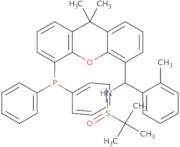 (R)-N-((S)-(5-(Diphenylphosphanyl)-9,9-dimethyl-9H-xanthen-4-yl)(o-tolyl)methyl)-2-methylpropane...