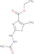 2-(N'-Acetyl-hydrazino)-5-methyl-thiazole-4-carboxylic acid ethyl ester