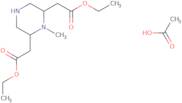 Cis-(6-ethoxycarbonylmethyl-1-methylpiperazin- 2-yl)acetic acid ethyl ester acetate