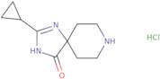 2-Cyclopropyl-1,3,8-triazaspiro[4.5]dec-1-en-4-one hydrochloride