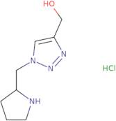 [1-(Pyrrolidin-2-ylmethyl)-1H-1,2,3-triazol-4-yl]methanol hydrochloride