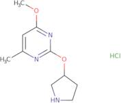 4-Methoxy-6-methyl-2-(pyrrolidin-3-yloxy)pyrimidine hydrochloride