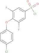 4-(4-chlorophenoxy)-3,5-difluorobenzene-1-sulfonyl chloride