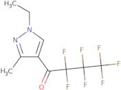 1-(1-Ethyl-3-methyl-1H-pyrazol-4-yl)-2,2,3,3,4,4,4-heptafluorobutan-1-one