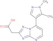 2-[7-(1,5-Dimethyl-1H-pyrazol-4-yl)-[1,2,4]triazolo[1,5-a]pyrimidin-2-yl]acetic acid