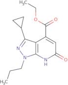 Ethyl 3-cyclopropyl-6-oxo-1-propyl-6,7-dihydro-1H-pyrazolo[3,4-b]pyridine-4-carboxylate