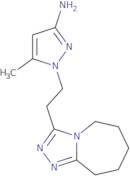 5-Methyl-1-(2-{5H,6H,7H,8H,9H-[1,2,4]triazolo[4,3-a]azepin-3-yl}ethyl)-1H-pyrazol-3-amine