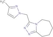 3-[(3-Methyl-1H-pyrazol-1-yl)methyl]-6,7,8,9-tetrahydro-5H-[1,2,4]triazolo[4,3-a]azepine