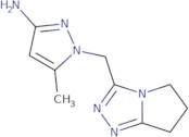 5-Methyl-1-({5H,6H,7H-pyrrolo[2,1-c][1,2,4]triazol-3-yl}methyl)-1H-pyrazol-3-amine