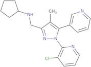 1-(3-Chloro-2-pyridinyl)-N-cyclopentyl-4-methyl-5-(3-pyridinyl)-1H-pyrazole-3-methanamine