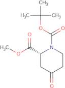 methyl (2R)-4-Oxopiperidine-2-carboxylate, N-BOC protected