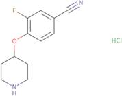 3-Fluoro-4-(piperidin-4-yloxy)benzonitrile hydrochloride