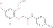 2-(2-Bromo-6-ethoxy-4-formylphenoxy)-N-(4-methylphenyl)acetamide