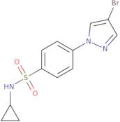 N-Cyclopropyl 4-(4-bromopyrazol-1-yl)benzenesulfonamide