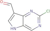 2-Chloro-5H-pyrrolo[3,2-d]pyrimidine-7-carbaldehyde