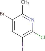 3-Bromo-6-chloro-5-iodo-2-methylpyridine