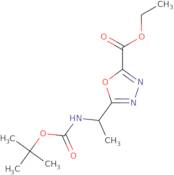 Ethyl 5-(1-{[(tert-butoxy)carbonyl]amino}ethyl)-1,3,4-oxadiazole-2-carboxylate