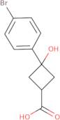 3-(4-Bromophenyl)-3-hydroxycyclobutane-1-carboxylic acid