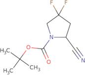 tert-Butyl 2-cyano-4,4-difluoropyrrolidine-1-carboxylate