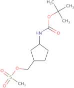 tert-Butyl N-{3-[(methanesulfonyloxy)methyl]cyclopentyl}carbamate