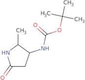 tert-Butyl N-(2-methyl-5-oxo-pyrrolidin-3-yl)carbamate