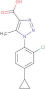 1-(2-chloro-4-cyclopropylphenyl)-5-methyl-1H-1,2,3-triazole-4-carboxylic acid