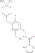 (S)-N-(4-((4,4-Dimethylcyclohexyl)oxy)-5-fluoro-2-methoxybenzyl)pyrrolidine-2-carboxamide
