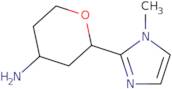 2-(1-Methyl-1H-imidazol-2-yl)oxan-4-amine