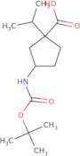 3-(tert-Butoxycarbonylamino)-1-isopropylcyclopentanecarboxylic acid