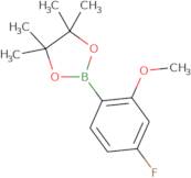 2-(4-Fluoro-2-methoxyphenyl)-4,4,5,5-tetramethyl-1,3,2-dioxaborolane