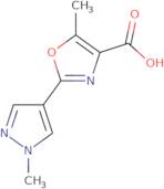 5-Methyl-2-(1-methyl-1H-pyrazol-4-yl)-1,3-oxazole-4-carboxylic acid