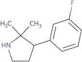 3-(3-Fluorophenyl)-2,2-dimethylpyrrolidine