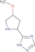 3-(4-Methoxypyrrolidin-2-yl)-1H-1,2,4-triazole