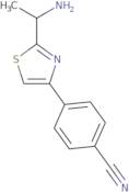4-[2-(1-Aminoethyl)-1,3-thiazol-4-yl]benzonitrile