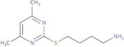 2-[(4-Aminobutyl)sulfanyl]-4,6-dimethylpyrimidine