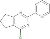 2-{4-Chloro-5H,6H,7H-cyclopenta[D]pyrimidin-2-yl}pyridine