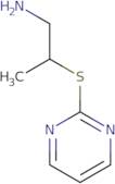 2-Pyrimidin-2-ylsulfanylpropan-1-amine