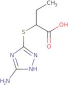 2-((5-Amino-1H-1,2,4-triazol-3-yl)thio)butanoic acid