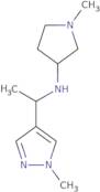 1-Methyl-N-[1-(1-methylpyrazol-4-yl)ethyl]pyrrolidin-3-amine