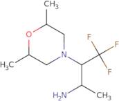 3-(2,6-Dimethylmorpholin-4-yl)-4,4,4-trifluorobutan-2-amine