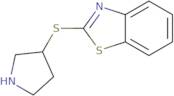 2-(Pyrrolidin-3-ylsulfanyl)-1,3-benzothiazole