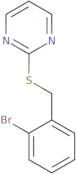 2-{[(2-Bromophenyl)methyl]sulfanyl}pyrimidine