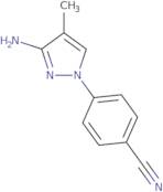 4-(3-Amino-4-methyl-1H-pyrazol-1-yl)benzonitrile