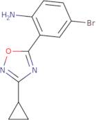 4-Bromo-2-(3-cyclopropyl-1,2,4-oxadiazol-5-yl)aniline