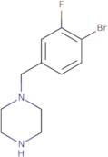 1-[(4-Bromo-3-fluorophenyl)methyl]piperazine