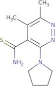 5,6-Dimethyl-3-(pyrrolidin-1-yl)pyridazine-4-carbothioamide