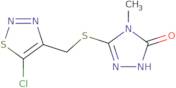 3-{[(5-Chloro-1,2,3-thiadiazol-4-yl)methyl]sulfanyl}-4-methyl-4,5-dihydro-1H-1,2,4-triazol-5-one