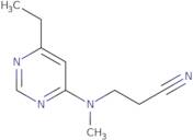 3-[(6-Ethylpyrimidin-4-yl)(methyl)amino]propanenitrile