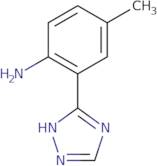 4-Methyl-2-(1H-1,2,4-triazol-3-yl)aniline