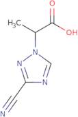 2-(3-Cyano-1H-1,2,4-triazol-1-yl)propanoic acid